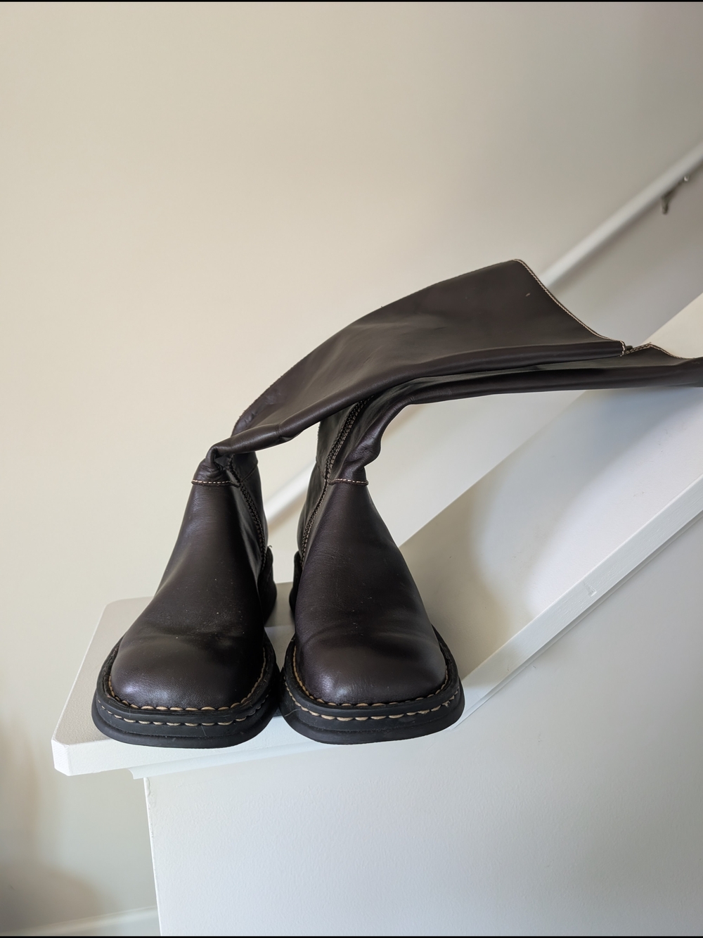 Born Estate II Brown Leather Chelsea Moto Boots